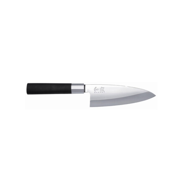 generalgas kai wasabi black chef knife deba 15cm 6715D